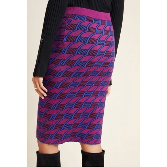 Anthropologie Maeve Nancy Pencil Sweater Skirt SZ S - Picture 2 of 11